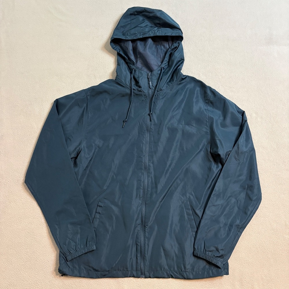 Universal Studios Jaws Windbreaker Jacket Adults Large Navy Blue Da Dum Graphic - Picture 2 of 9